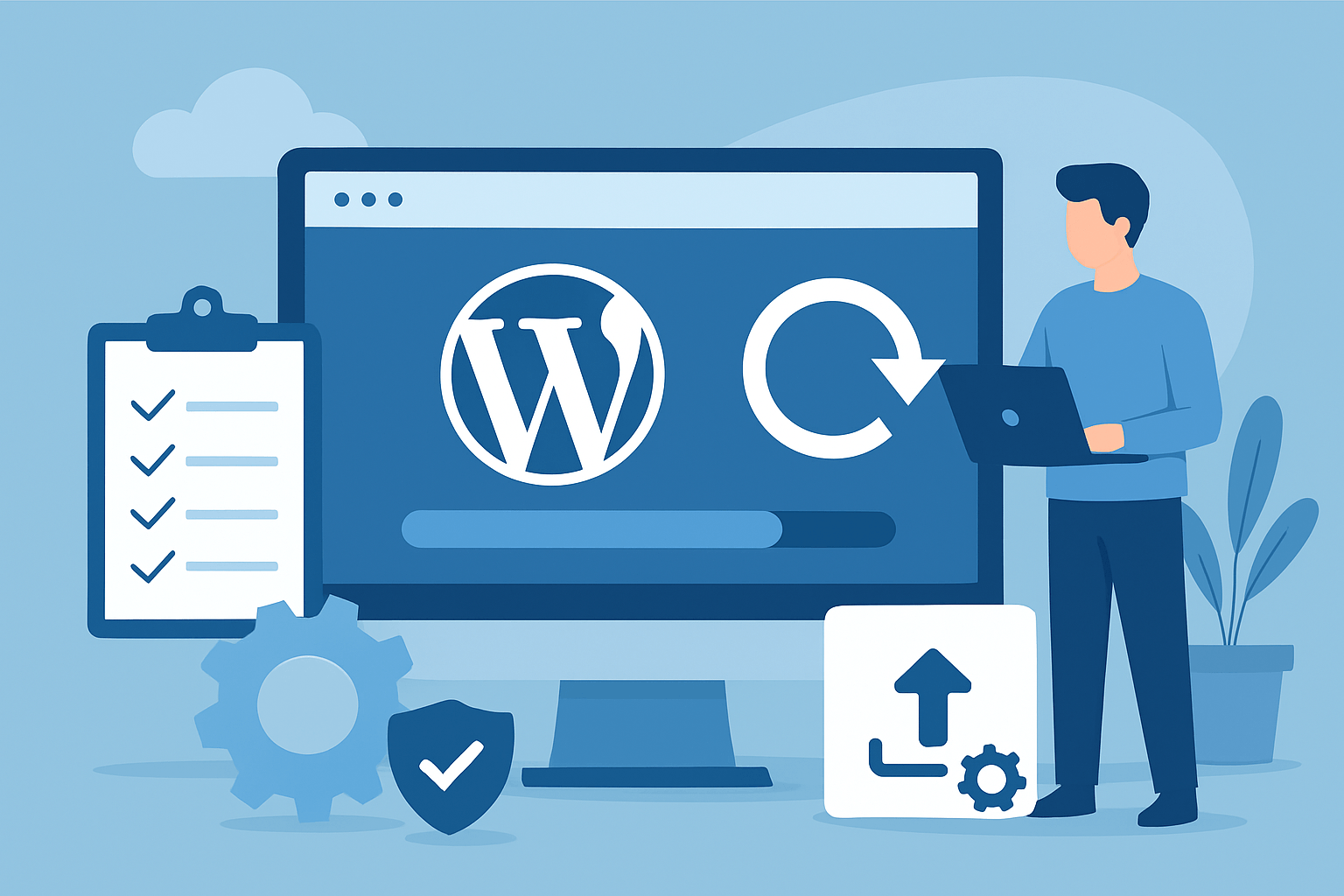 Korzystanie z WordPress na laptopie