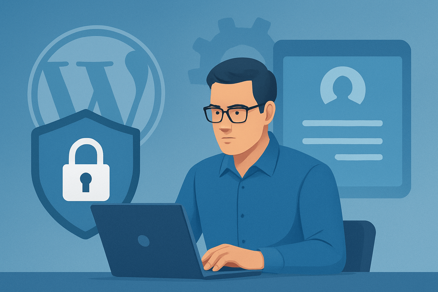 Mężczyzna pracujący przy komputerze