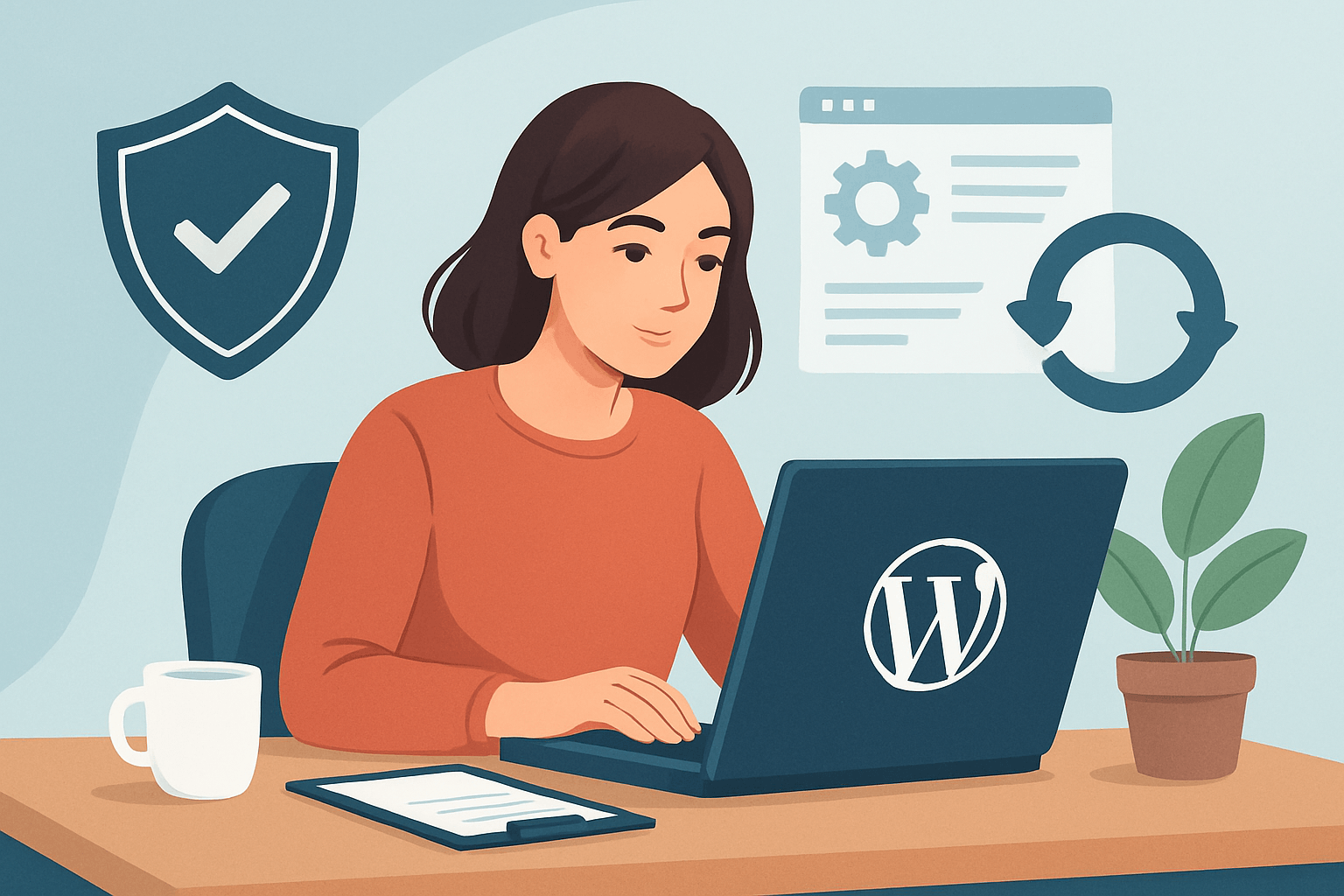 Osoba pracująca na komputerze przy biurku