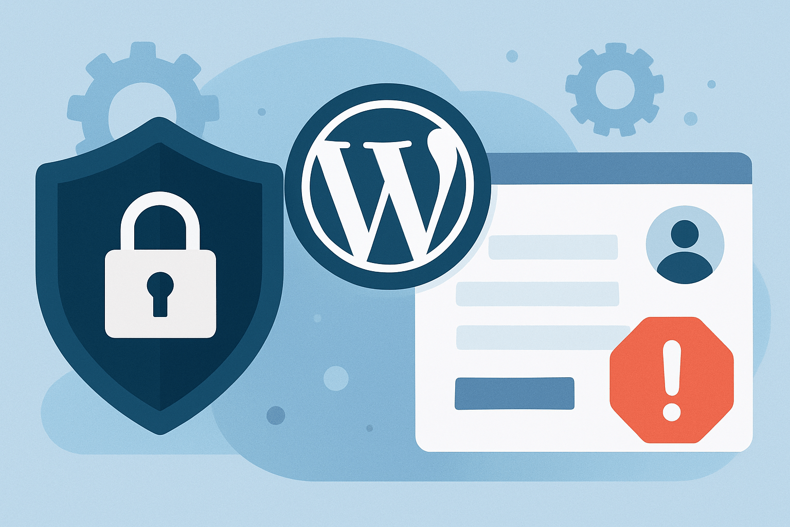 Ikona bezpieczeństwa WordPressa