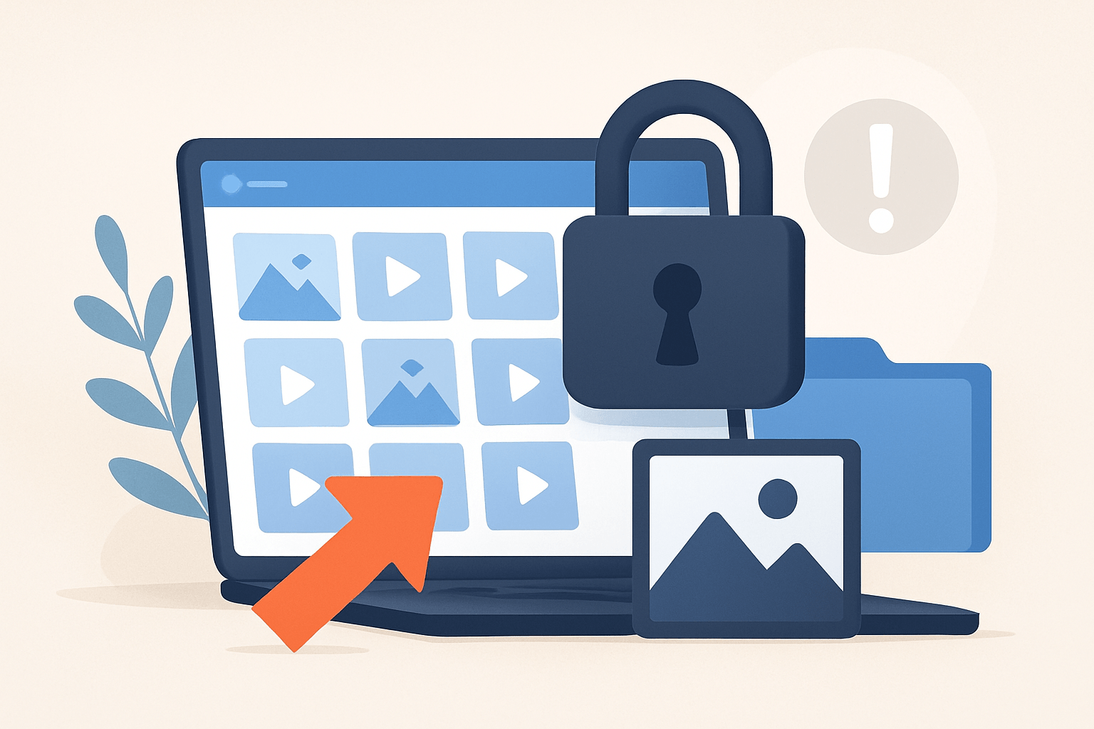 Ikona zabezpieczenia na ekranie komputera