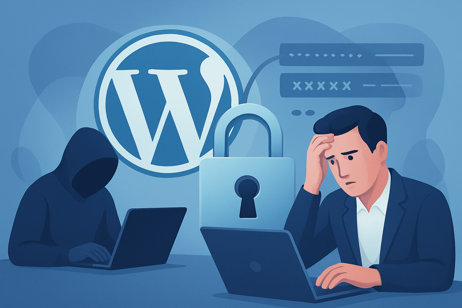 Haker atakuje stronę WordPress, zmartwiony właściciel